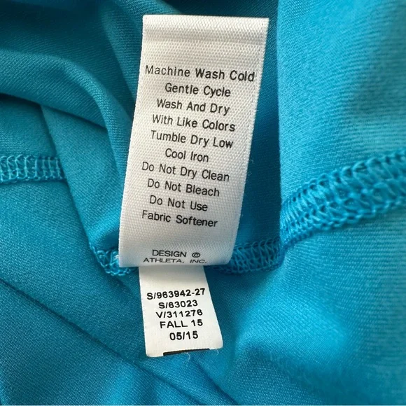 Athleta Chi Women’s Blue Tank Top Size: Large - Picture 7 of 7